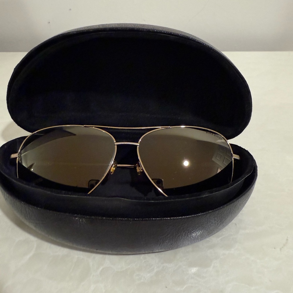 Nina Ricci Gold Aviator Sunglasses